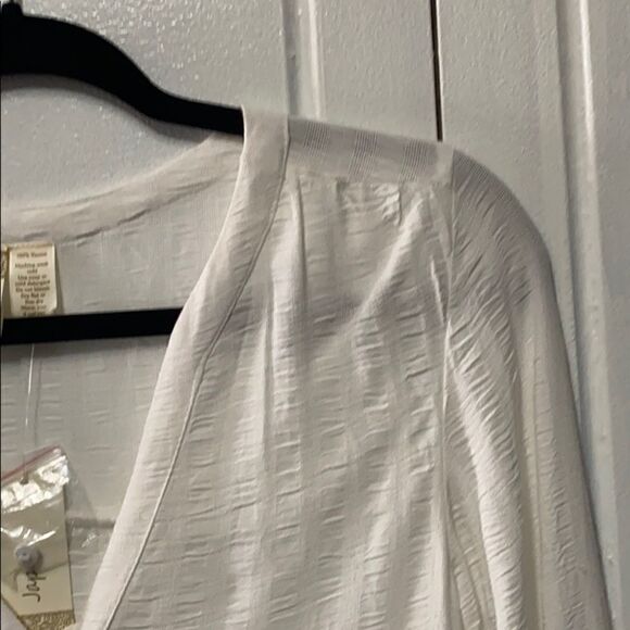 NWT Japna cream button front ruffled hem tunic S - Picture 5 of 13
